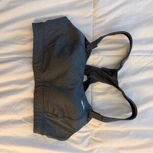 Brooks Gray High Compression L Sports Bra